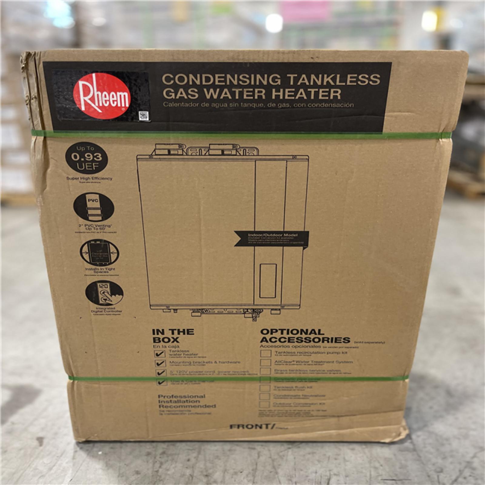 NEW! - Rheem Performance Platinum 8.4 GPM Super High Efficiency Indoor or Outdoor Natural Gas Tankless Water Heater