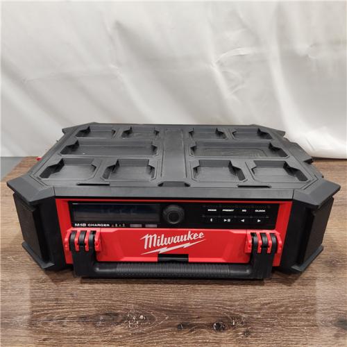AS-IS Milwaukee 2950-20 18V M18 PACKOUT Lithium-Ion Cordless Radio + Charger (Tool Only)