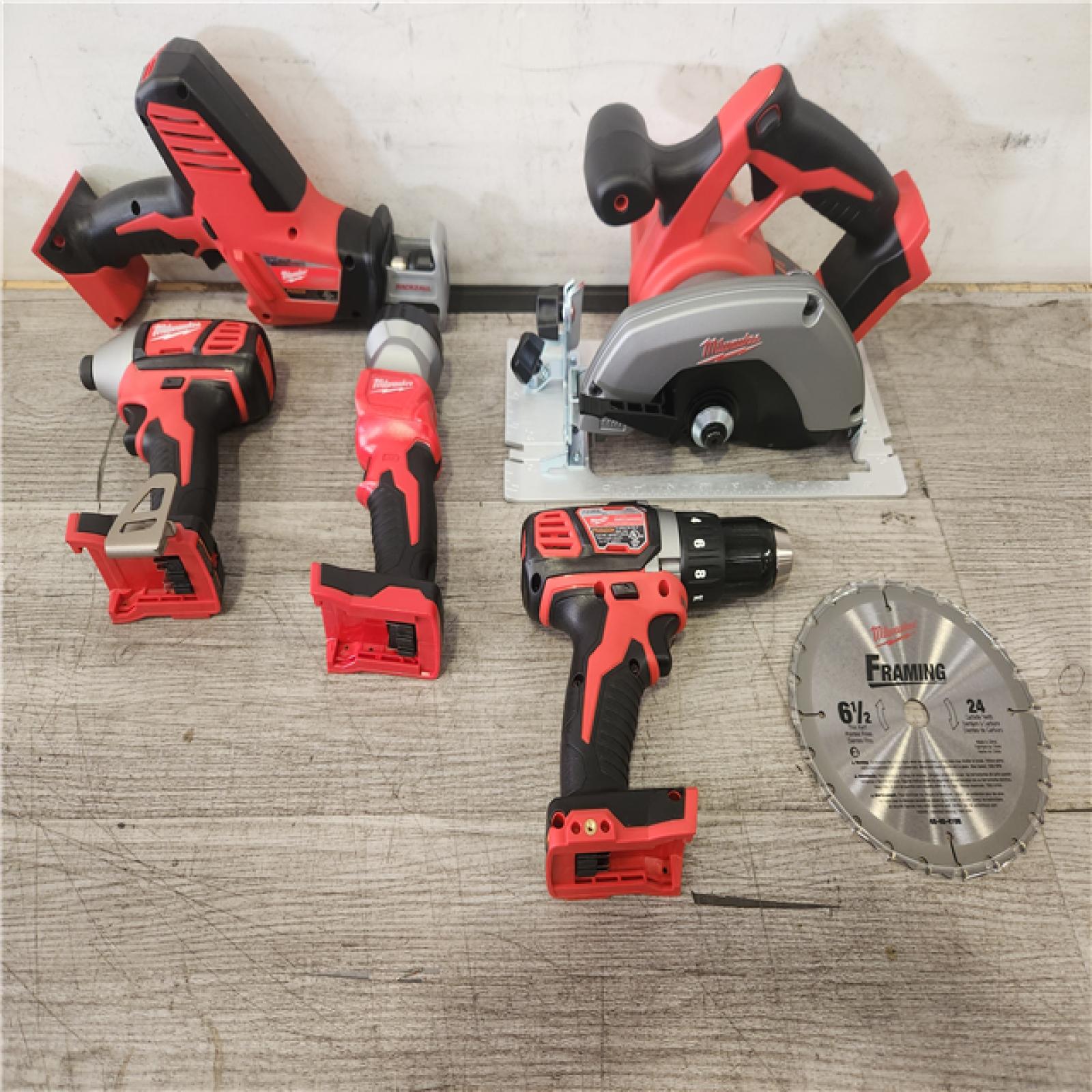Phoenix NEW Milwaukee M18 18-Volt Lithium-Ion Brushless Cordless Combo Kit (5-Tool) with 2-Batteries  1-Charger and Tool Bag