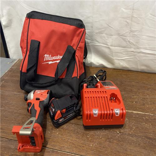 AS-IS Milwaukee M18 Compact Brushless 1/4  Hex Impact Driver Kit