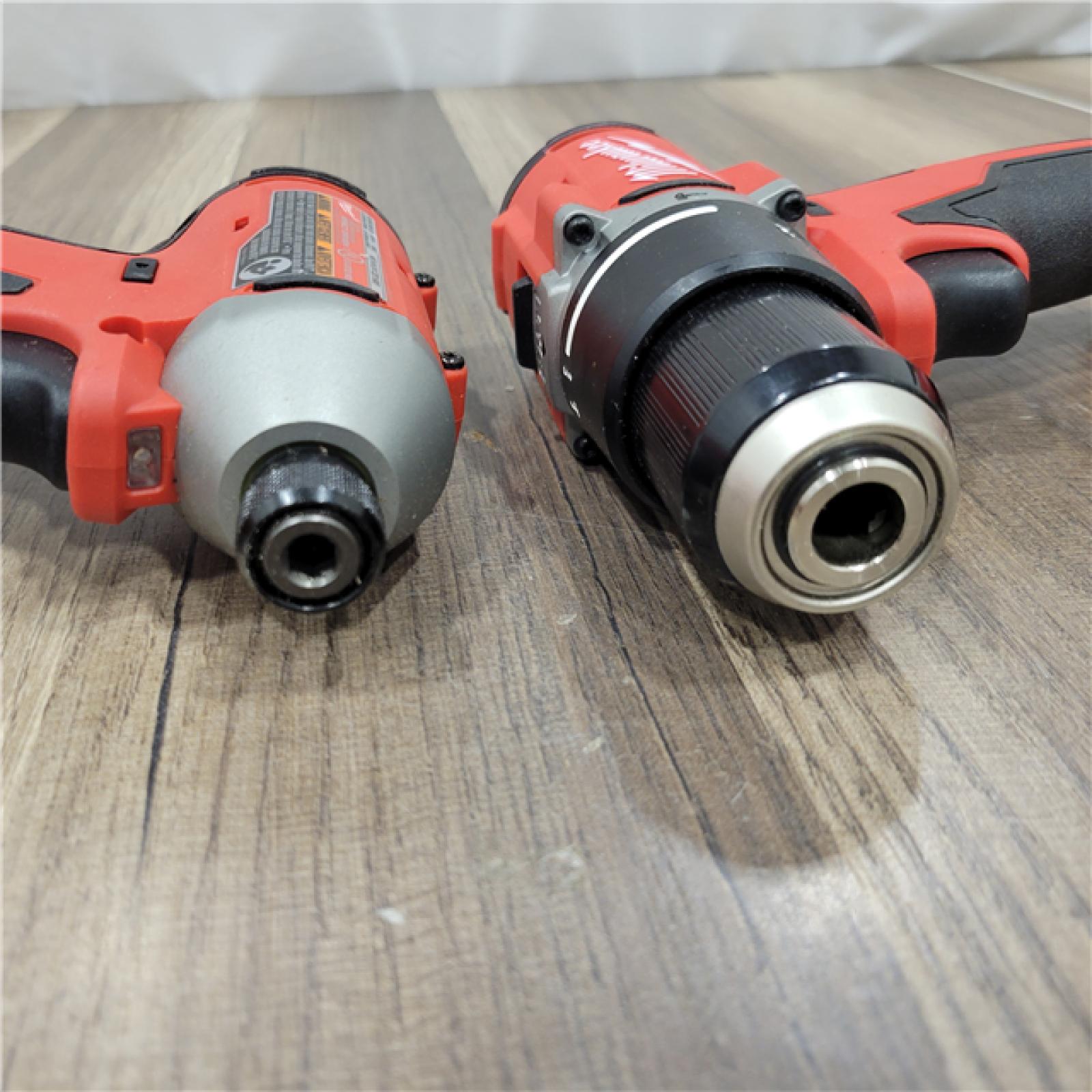 AS-IS Milwaukee M18 18-Volt Lithium-Ion Brushless Cordless Combo Kit (4-Tool) with 2-Batteries, 1-Charger and Tool Bag