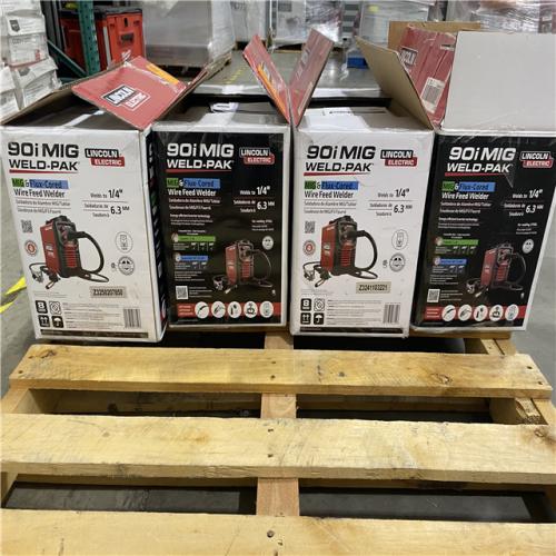 Dallas Location - As-Is Lincoln Electric WELD-PAK 90i MIG and Flux-Cored Wire Feeder Welder(Lot Of 4)