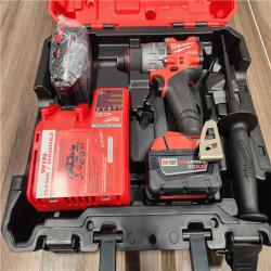 AS-IS  Milwaukee 2903-22 18V M18 FUEL Lithium-Ion Brushless Cordless 1/2 Drill/Driver Kit 5.0 Ah