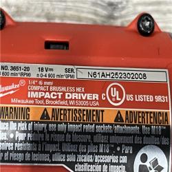 AS-IS Milwaukee 18-Volt Lithium-Ion Brushless Cordless Compact Hammer Drill/Impact Combo Kit