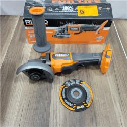 GOOD RIDGID 18V Brushless 4-1/2 in. Angle Grinder (Tool Only)