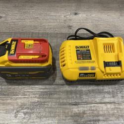 AS-IS DEWALT 20V/60V MAX FLEXVOLT Lithium-Ion 9.0Ah Battery and Charger Starter Kit