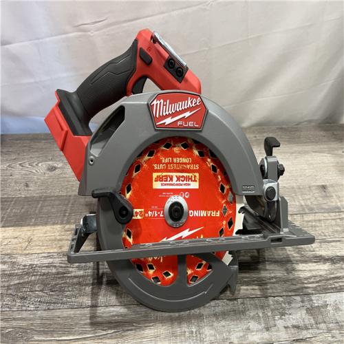 AS-IS Milwaukee FUEL 18V Lithium-Ion Brushless Cordless 7-1/4 in. Circular Saw (Tool-Only)