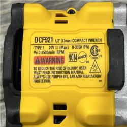AS-IS DEWALT ATOMIC 20V MAX Cordless Brushless 1/2 in. Variable Speed Impact Wrench (Tool Only)