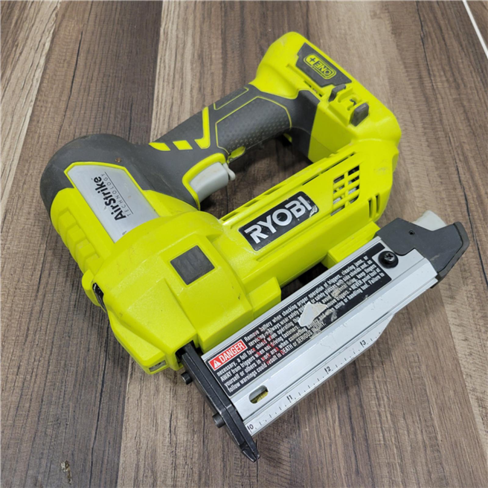 AS-IS RYOBI ONE+ 18V Cordless Airstrike 23-Gauge Pin Nailer (Tool Only)
