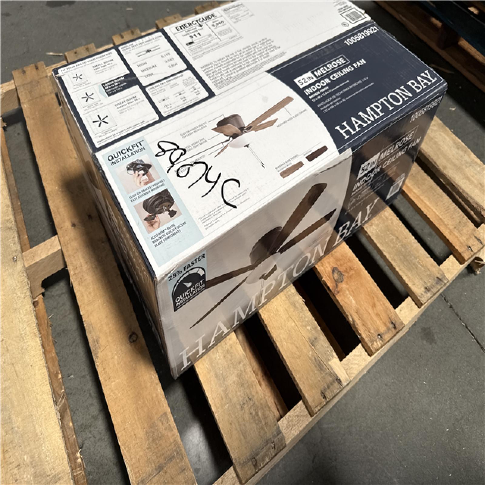 California AS-IS Hampton Bay 52 in. Melrose Indoor Ceiling Fan