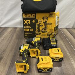 GOOD DEWALT 20V MAX XR Hammer Drill and ATOMIC Impact Driver 2 Tool Cordless Combo Kit with (2) 4.0Ah Batteries, Charger, and Bag