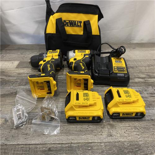 AS-IS DEWALT ATOMIC 20-Volt MAX Lithium-Ion Cordless Combo Kit