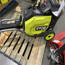 Dallas Location - As-Is RYOBI 40V HP Brushless 12-Ton Kinetic Battery Electric Log Splitter Kit - 4.0Ah Battery and Charger Included
