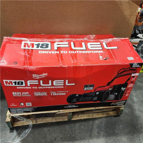 As-Is- Milwaukee M18 FUEL Brushless Cordless 21 in. Walk Behind Dual Battery Self-Propelled Mower Kit