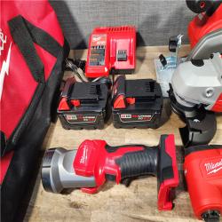 HOUSTON LOCATION - AS-IS M18 18-Volt Lithium-Ion Cordless Combo Kit 7-Tool with 2-Batteries  Charger and Tool Bag