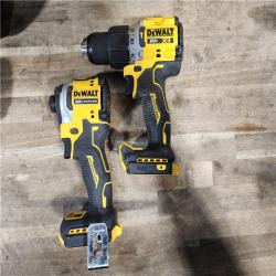 HOUSTON LOCATION - AS-IS DEWALT 20V MAX XR Hammer Drill and ATOMIC Impact Driver 2 Tool Cordless Combo Kit with (2) 4.0Ah Batteries  Charger  and Bag