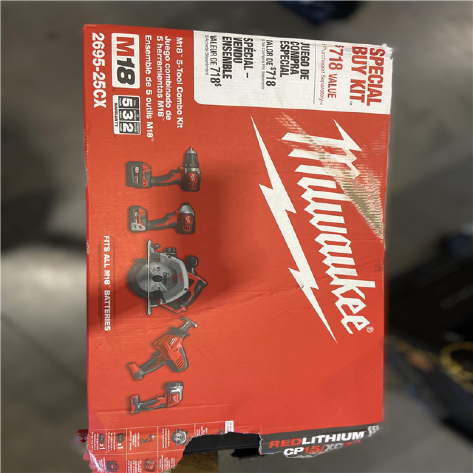 NEW! - Milwaukee M18 18V Lithium-Ion Cordless Combo Kit