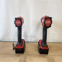AS-IS- Milwaukee FUEL 18V Lithium-Ion Brushless Cordless Hammer Drill and Impact Driver Combo Kit