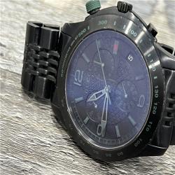 AS-IS Gucci G-Timeless Chronograph Black PVD Steel Quartz Mens Watch YA126225A
