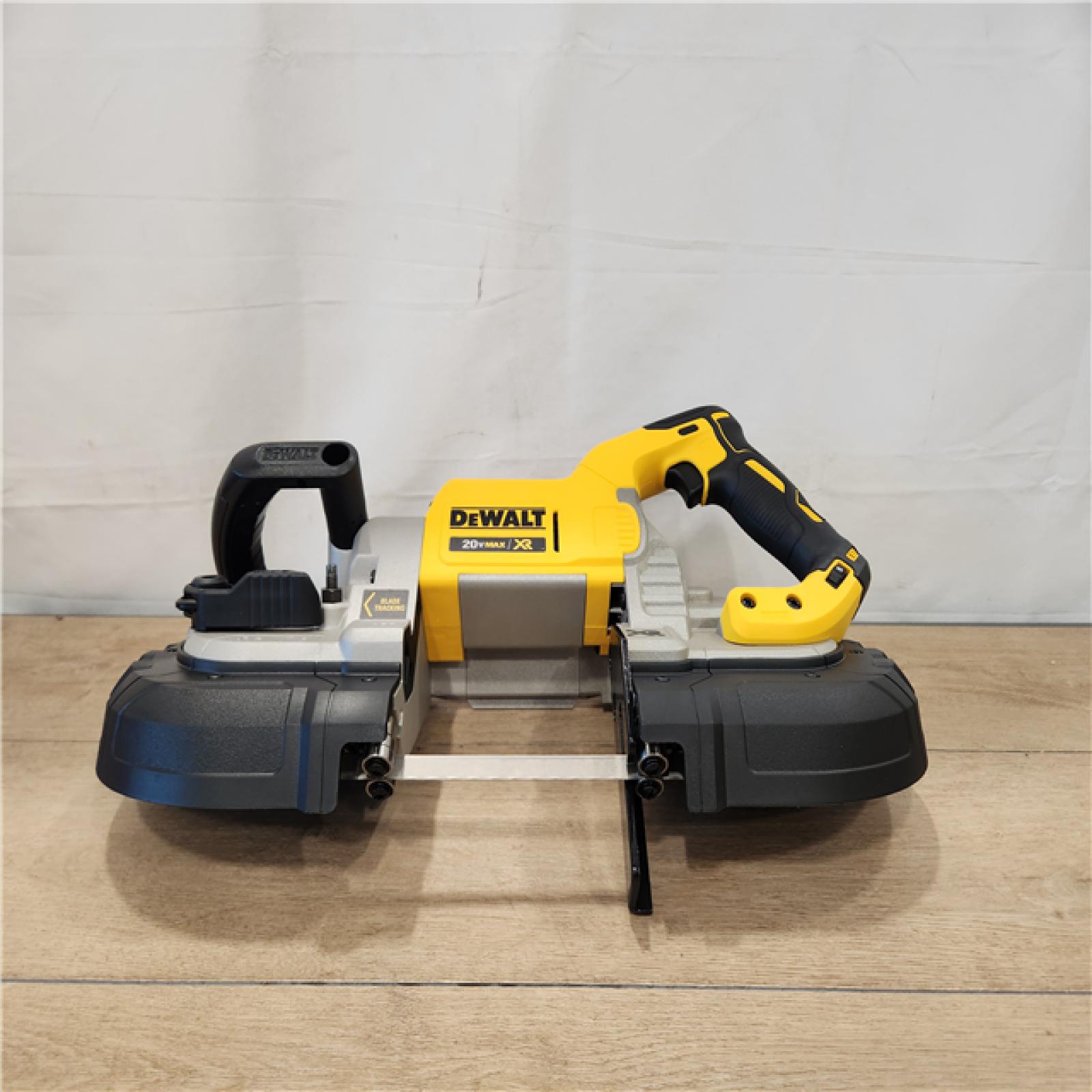 AS-IS- DEWALT 20-Volt MAX Lithium-Ion Cordless Brushless Deep Cut Band Saw (Tool-Only)