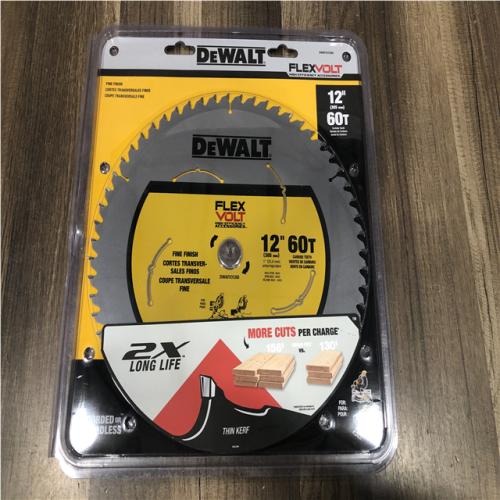 AS-IS DEWALT FLEXVOLT 12 in. 60-Teeth Carbide-Tipped Miter Saw Blade