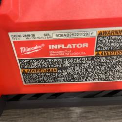 AS-IS Milwaukee 18-Volt Lithium-Ion Cordless Electric Portable Inflator (Tool-Only)