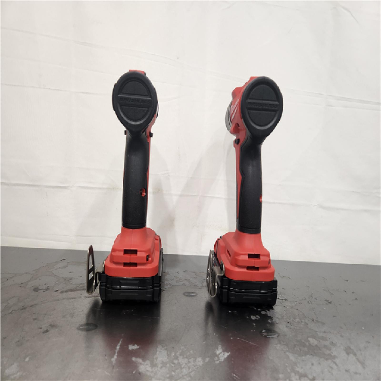 AS-IS- Milwaukee18V Lithium-Ion Brushless Cordless Compact Drill/Impact Combo Kit