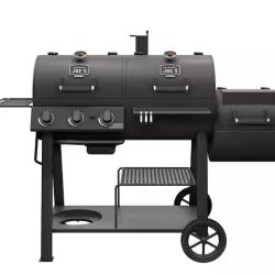 DALLAS LOCATION- NEW! OKLAHOMA JOE'S Canyon Combo Dual Fuel 3-Burner Propane Gas and Charcoal Smoker and Grill