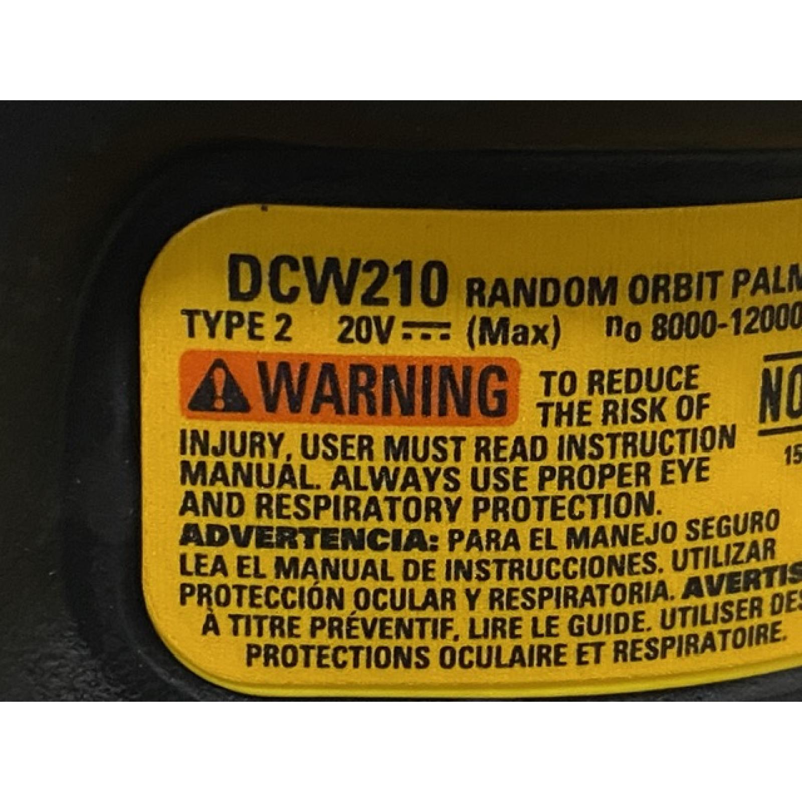 AS-IS DEWALT 20V MAX XR Cordless Brushless 5 in. Random Orbital Sander Kit