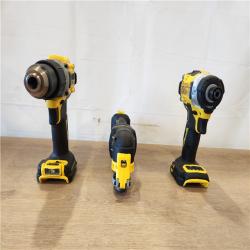 AS-IS- DEWALT 20V MAX Lithium-Ion Cordless 3-Tool Combo Kit