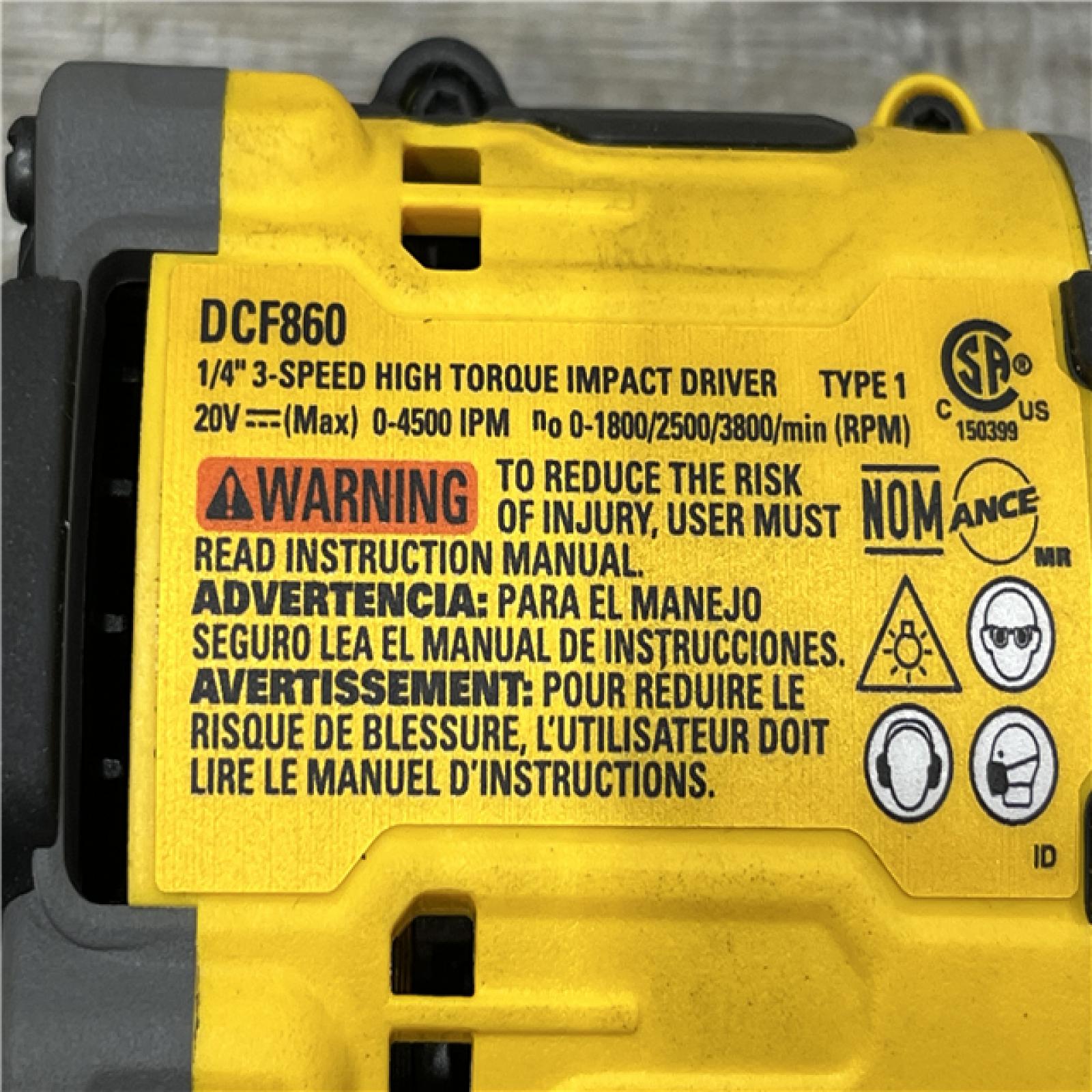AS-IS DEWALT 20V MAX XR Cordless Impact Driver (Tool Only)