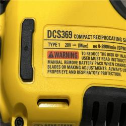 AS-IS DEWALT Atomic 20-Volt Maximum Cordless Brushless Compact Reciprocating Saw Kit