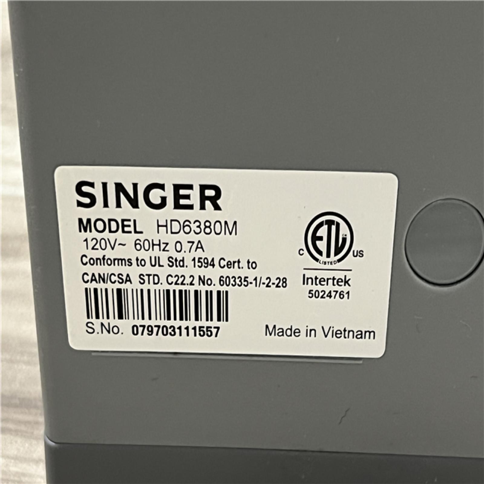 AS-IS SINGER® Heavy Duty 6380 Sewing Machine with Extension Table