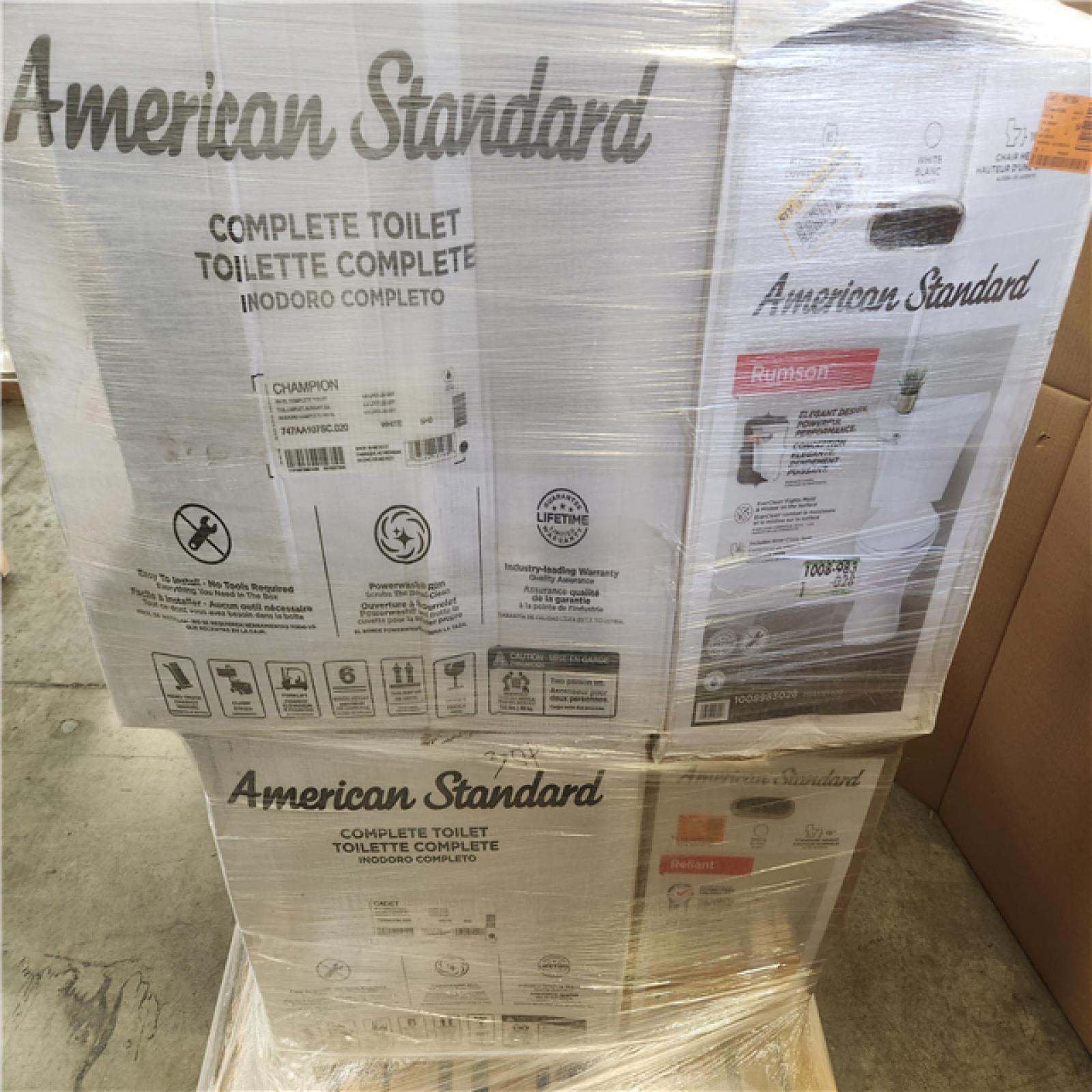 Phoenix Mixed American Standard Toilet Pallet (6 Toilets)