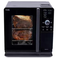 DALLAS LOCATION -AS-IS  GE Profile Smart Indoor Smoker with Active Smoke Filtration  5 Smoke Settings  Wood Pellet BBQ (2 UNITS)