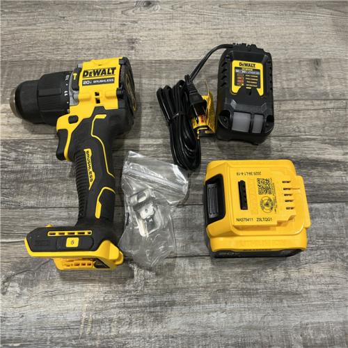 AS-IS DEWALT ATOMIC 20V Lithium-Ion Cordless 1/2 in. Hammer Drill Kit
