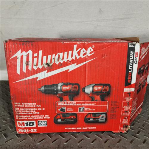 Houston Location - AS-IS Milwaukee 2691-22 - M18 18V 2-Tool Combo Kit - Appears IN GOOD Condition