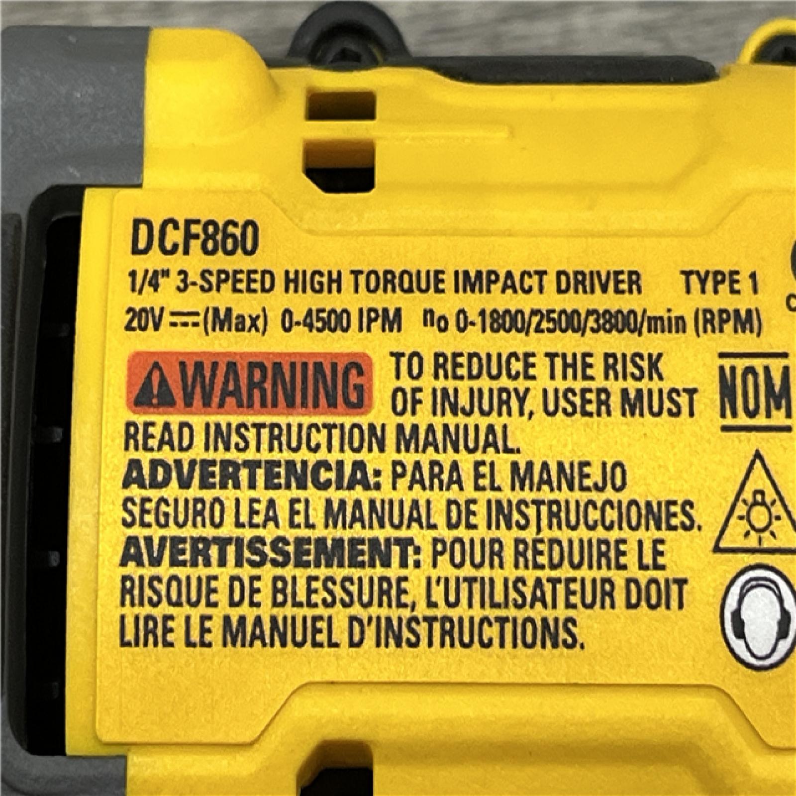 AS-IS DEWALT 20V MAX XR Cordless Impact Driver (Tool Only)