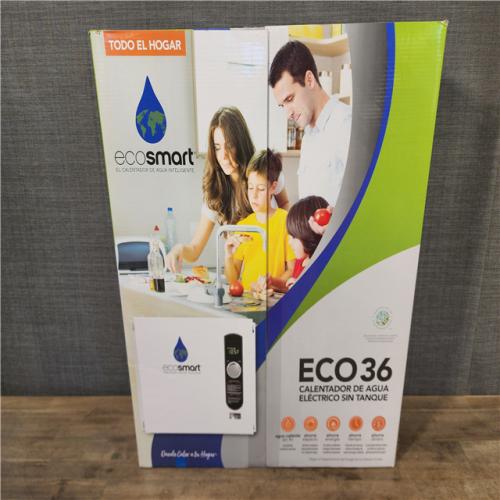 HOUSTON LOCATION - AS-IS (NEW) ECOSMART ECO36 TANKLESS ELECTRIC WATER HEATER