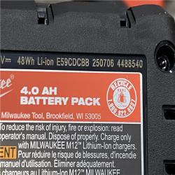 AS-IS Milwaukee FUEL 12-Volt Lithium-Ion Brushless Cordless Hammer Drill and Impact Driver Combo Kit