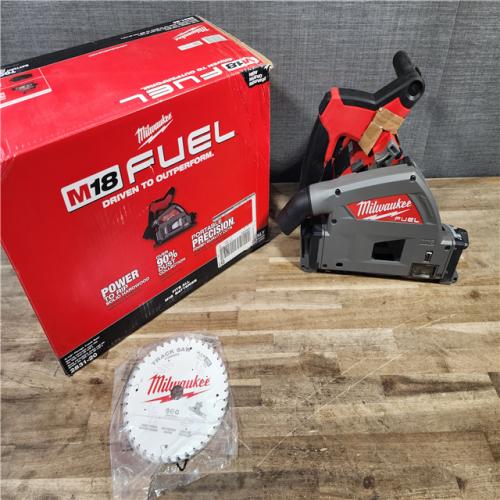 HOUSTON LOCATION - AS-IS Milwaukee M18 FUEL 18V Lithium-Ion Cordless Brushless 6-1/2 in. Plunge Cut Track Saw (Tool-Only)