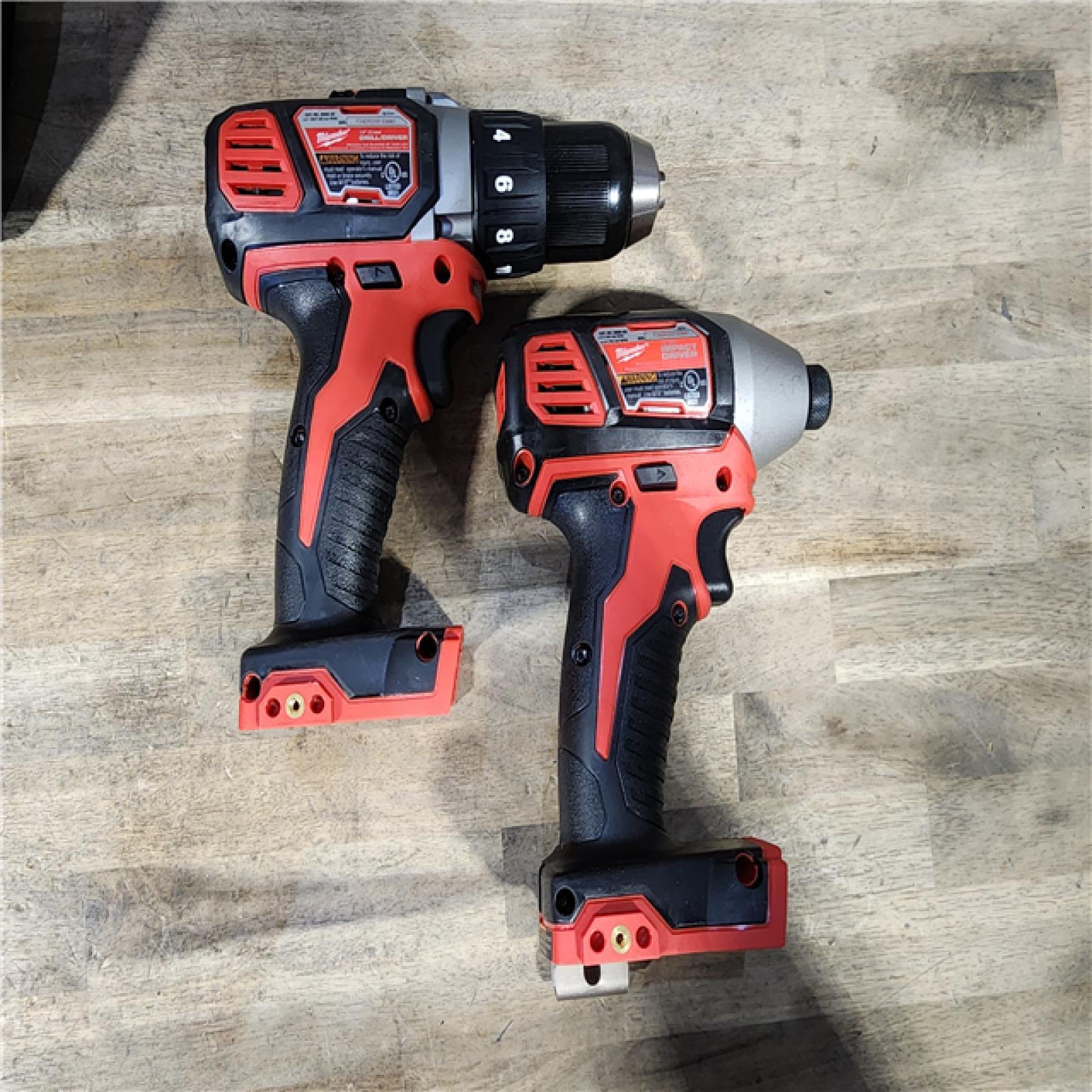 HOUSTON LOCATION - AS-IS Milwaukee M18 Brushed Cordless (2-Tool) Drill/Driver and Impact Driver Kit