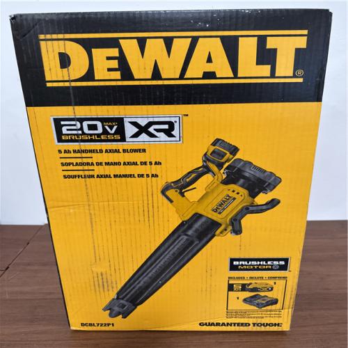 California NEW DeWalt 5Ah Handheld Axial Blower includes (1) Battery & Charger