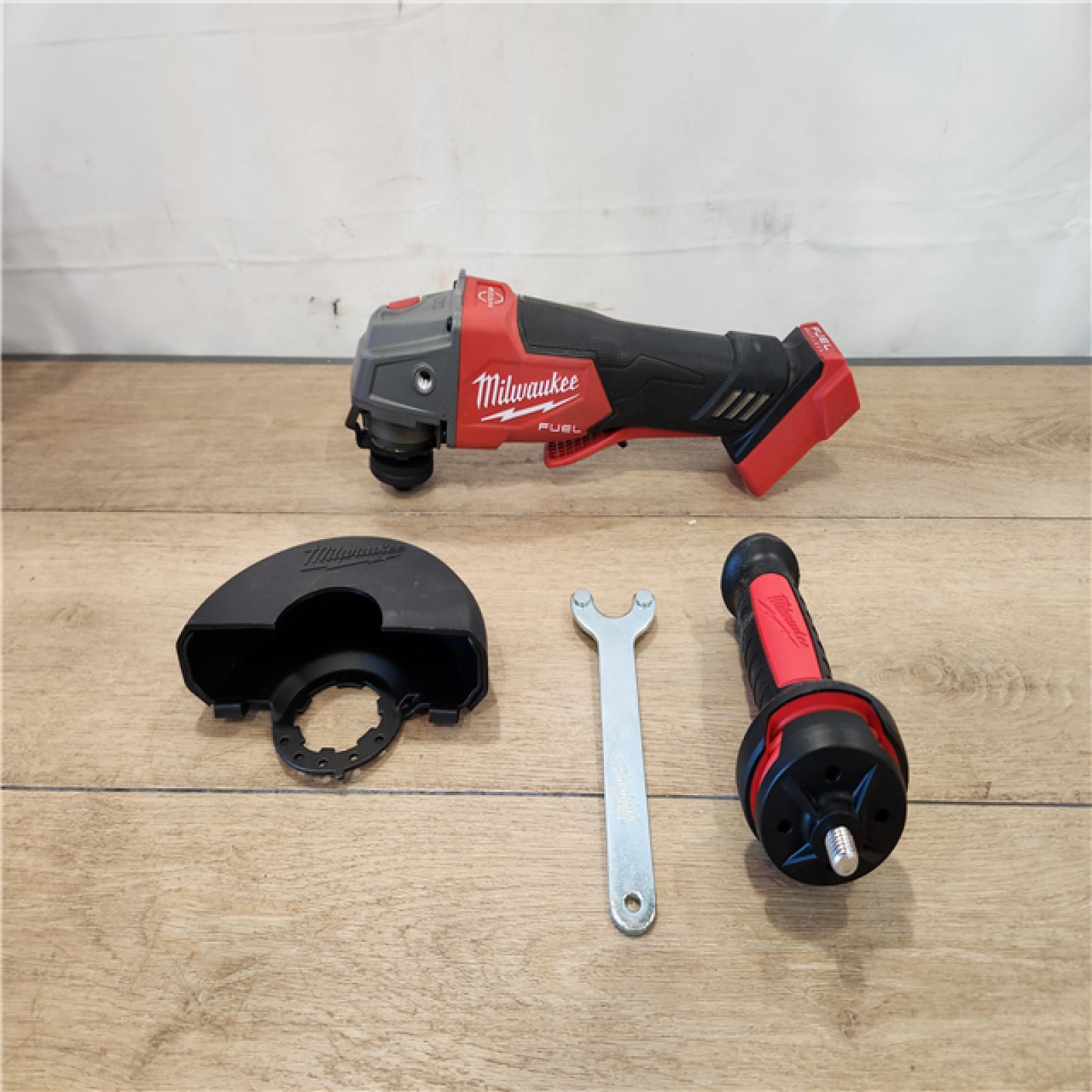 AS-IS- Milwaukee FUEL 18V Lithium-Ion Brushless Cordless 4-1/2 in./5 in. Grinder w/Paddle Switch (Tool-Only)