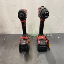 AS-IS - Milwaukee M18 FUEL 18V Lithium-Ion Brushless Cordless Hammer Drill and Impact Driver Combo Kit (2-Tool) with 2 Batteries