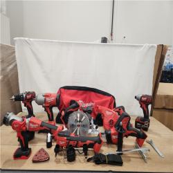 AS-IS- M18 18-Volt Lithium-Ion Cordless Combo Kit 9-Tool with 2-Batteries  Charger and Tool Bag