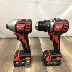 AS-IS Milwaukee  18V Lithium-Ion Cordless Drill Driver/Impact Driver Combo Kit