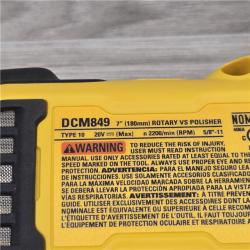 AS-IS Dewalt 20-Volt MAX 7 in. Variable Speed Rotary Polisher (Tool-Only)