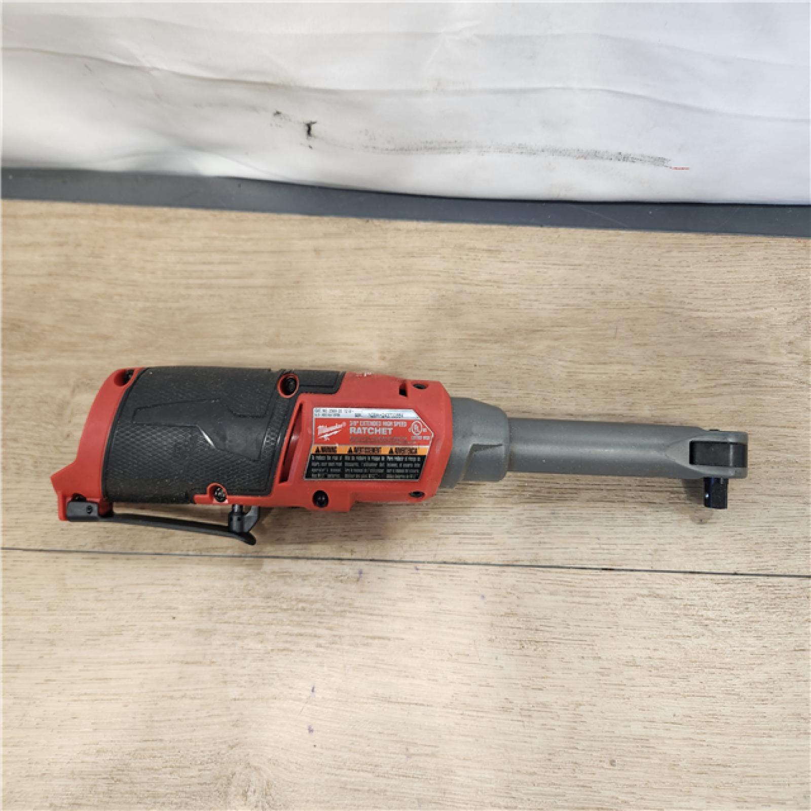 AS-IS- Milwaukee  FUEL 12V Lithium-Ion Brushless Cordless 3/8 in. Extended Reach High Speed Ratchet (Tool Only)