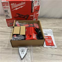 AS-IS Milwaukee 2626-2 M18 18V Cordless Oscillating Multi-Tool Variable Speed  REDLITHIUM Battery Compatible  Fast Cutting  Sanding & Scraping Kit